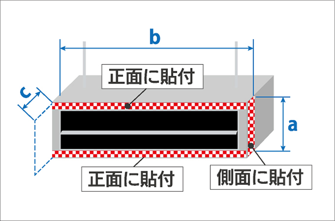 角型の採寸例1