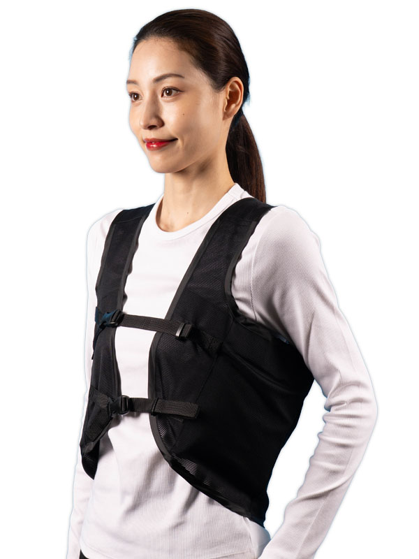 ひえぽかベスト 黒