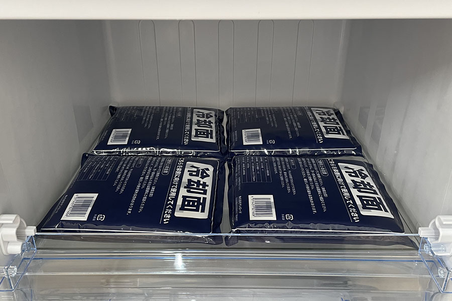 アイスパックの凍らせ方