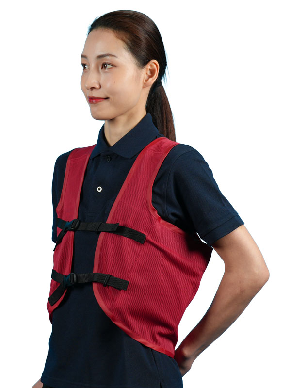 ひえぽかベスト 赤