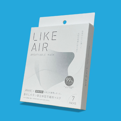 息がしやすい不織布マスク LIKEAIR 写真